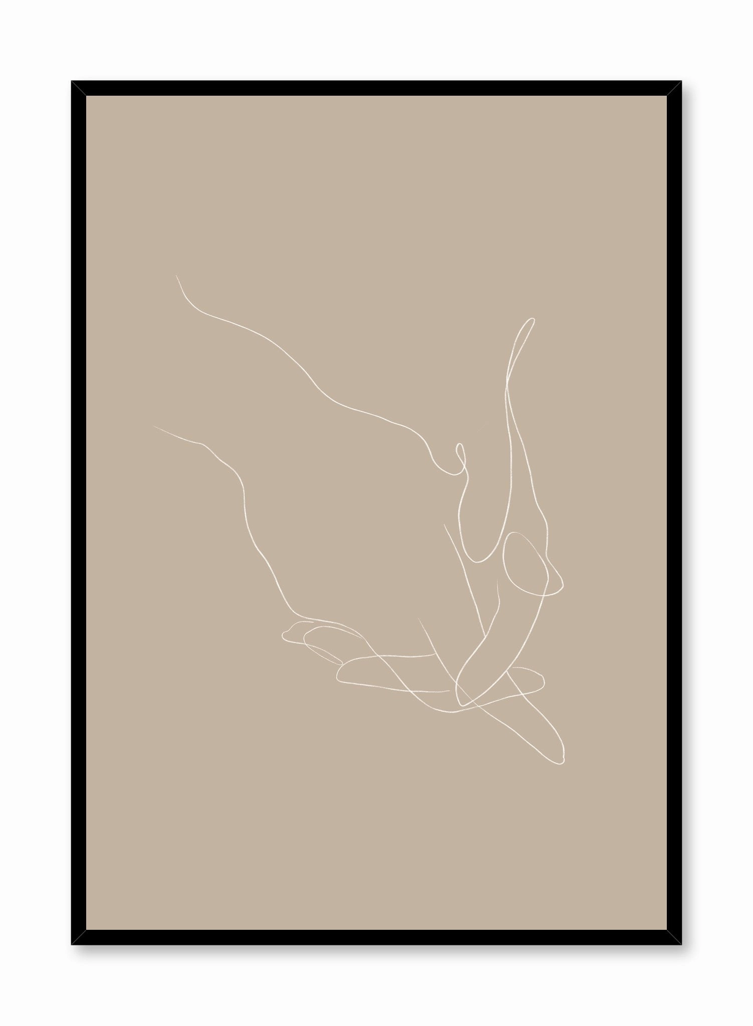 Hand-Held in Beige, Posterpop culture themed posters