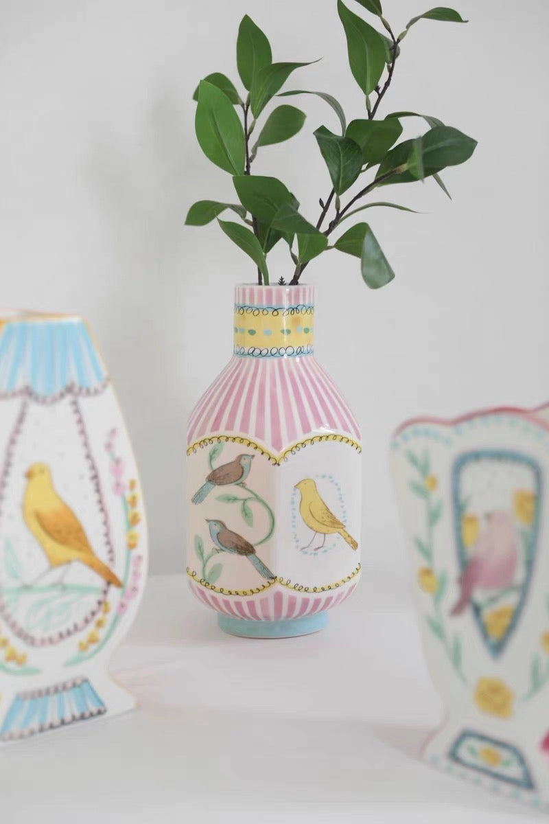 Hand Painted Ceramic Vase