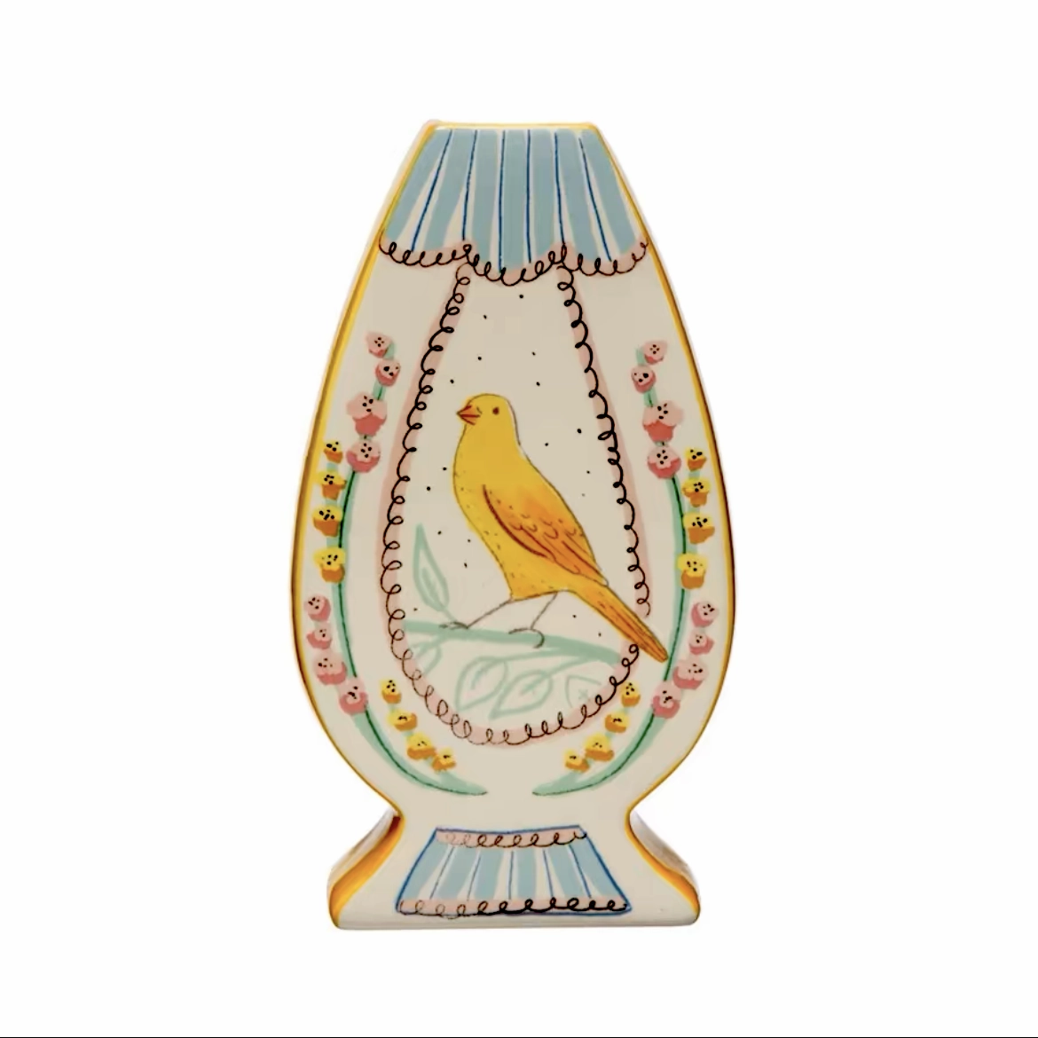 Hand Painted Ceramic Vase