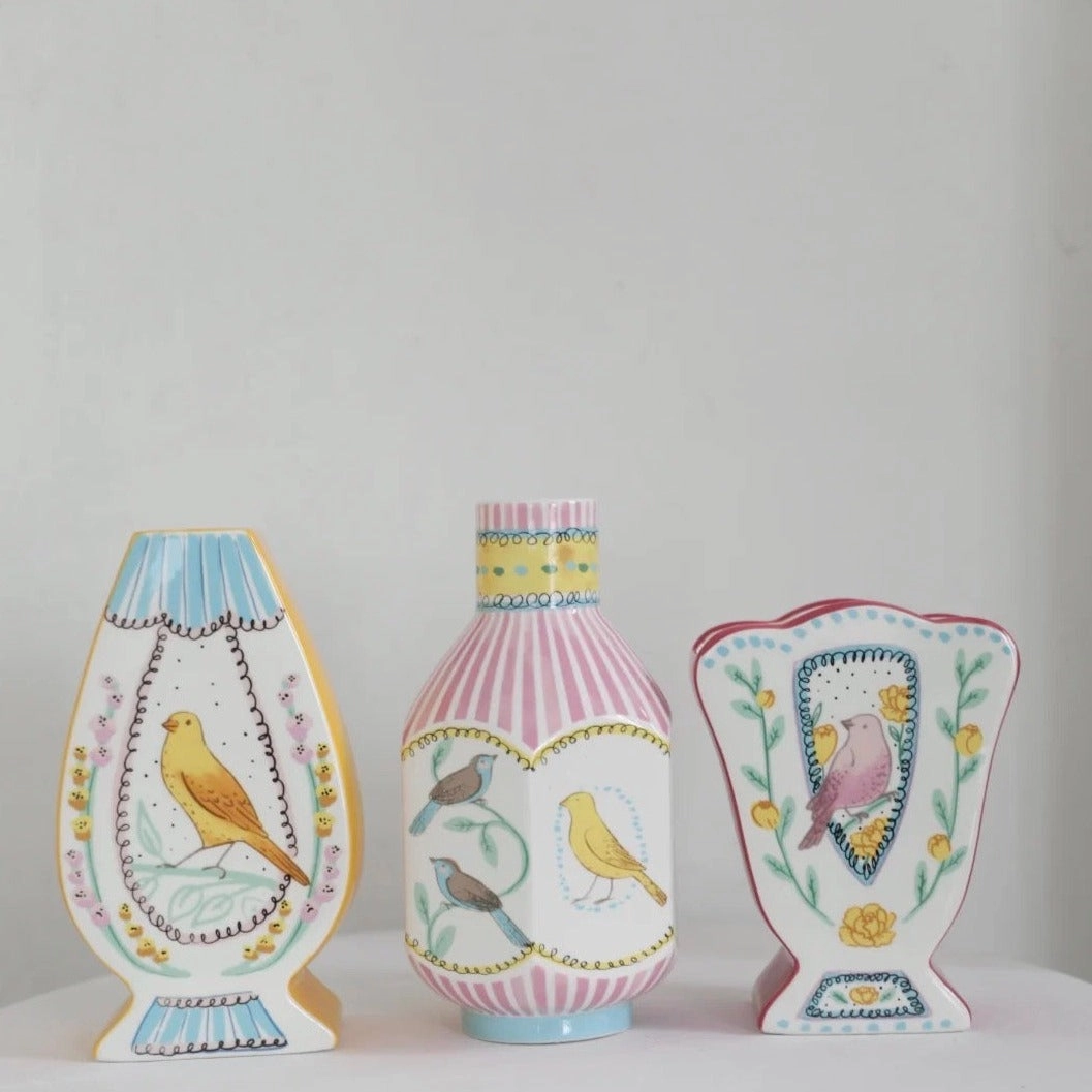 Hand Painted Ceramic Vase