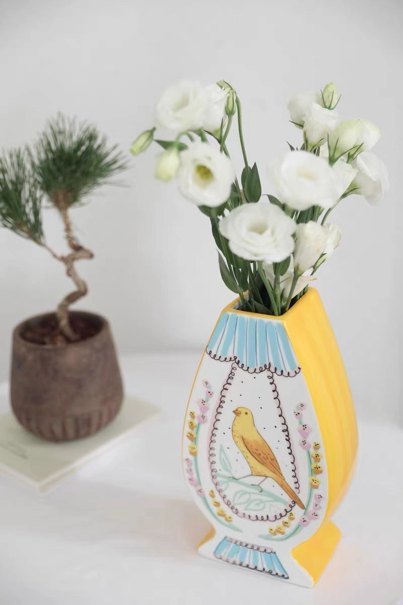 Hand Painted Ceramic Vase