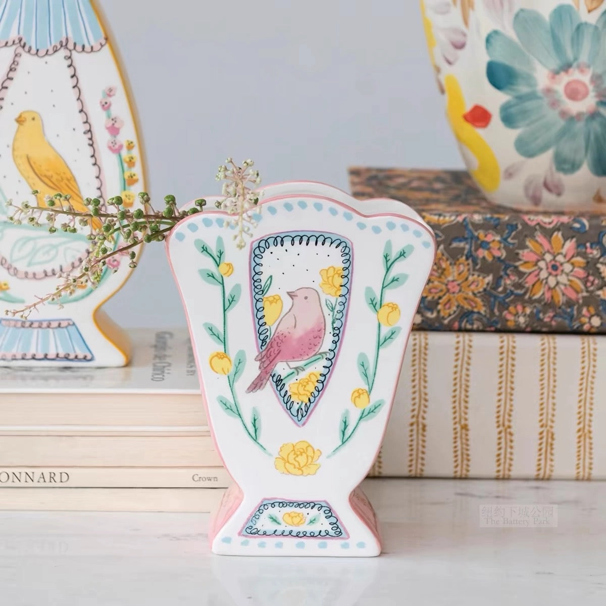 Hand Painted Ceramic Vase