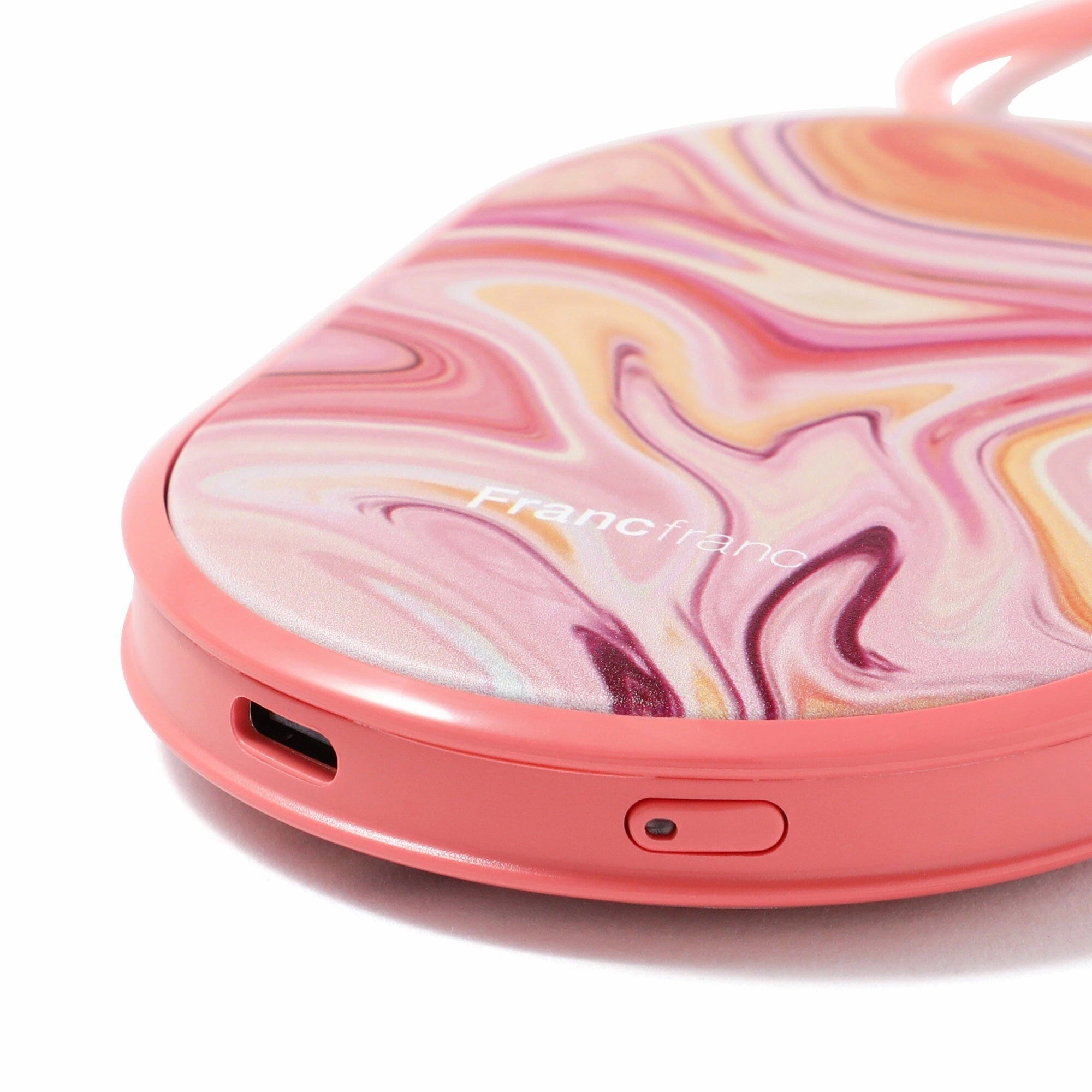 Hand Warmer Marble  Orange