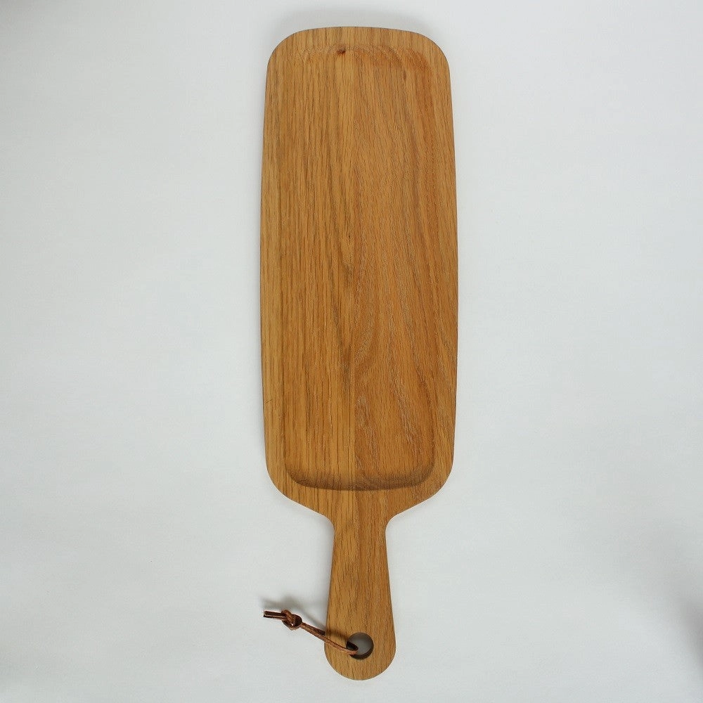 Handmade Oak Wood Serving Platter - Long