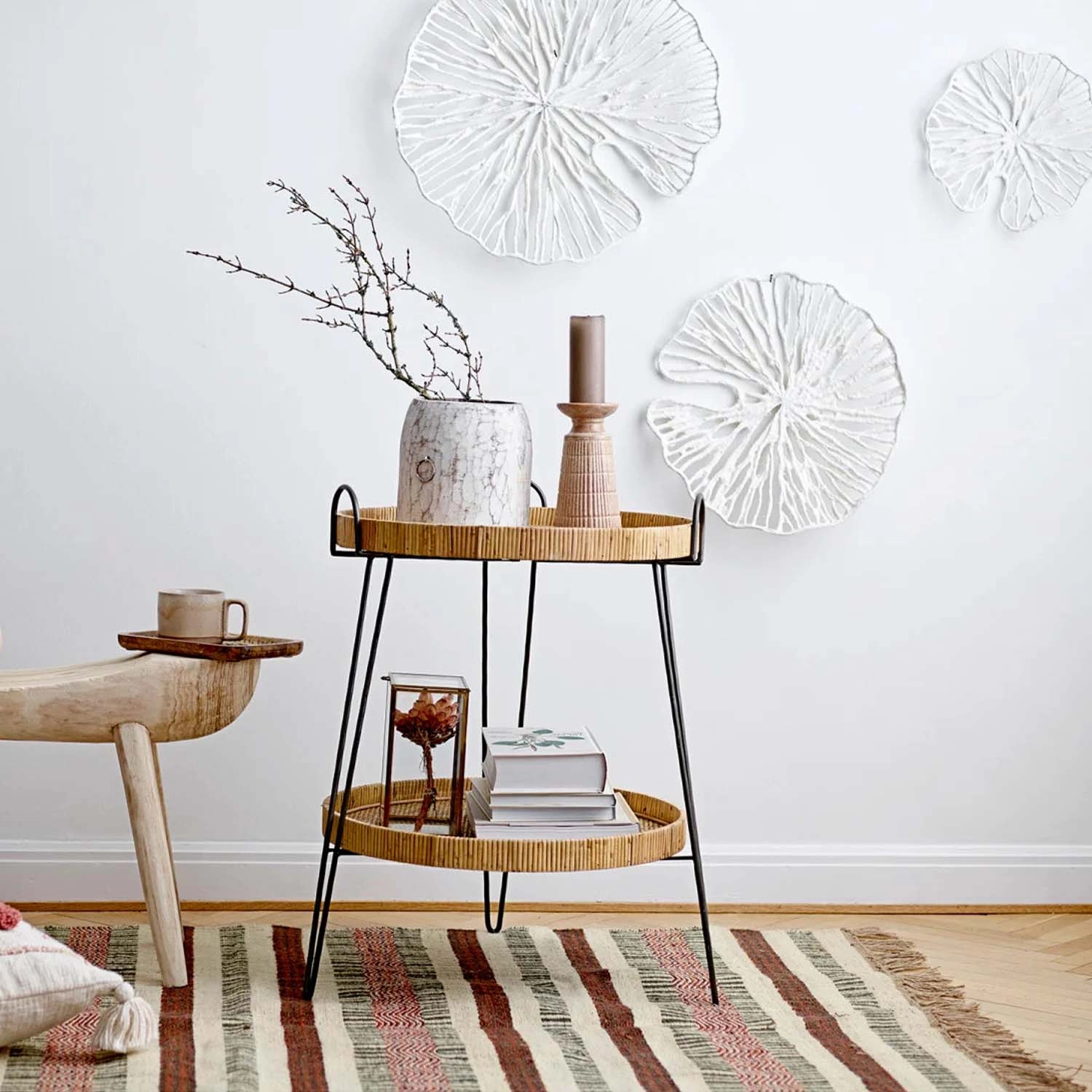 Handmade Paper and Metal Shell Wall Decor - Small
