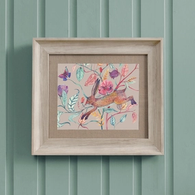 Hansel Hare Framed Print Birch/Mauvemodern home decor ,home decor for bedroom 