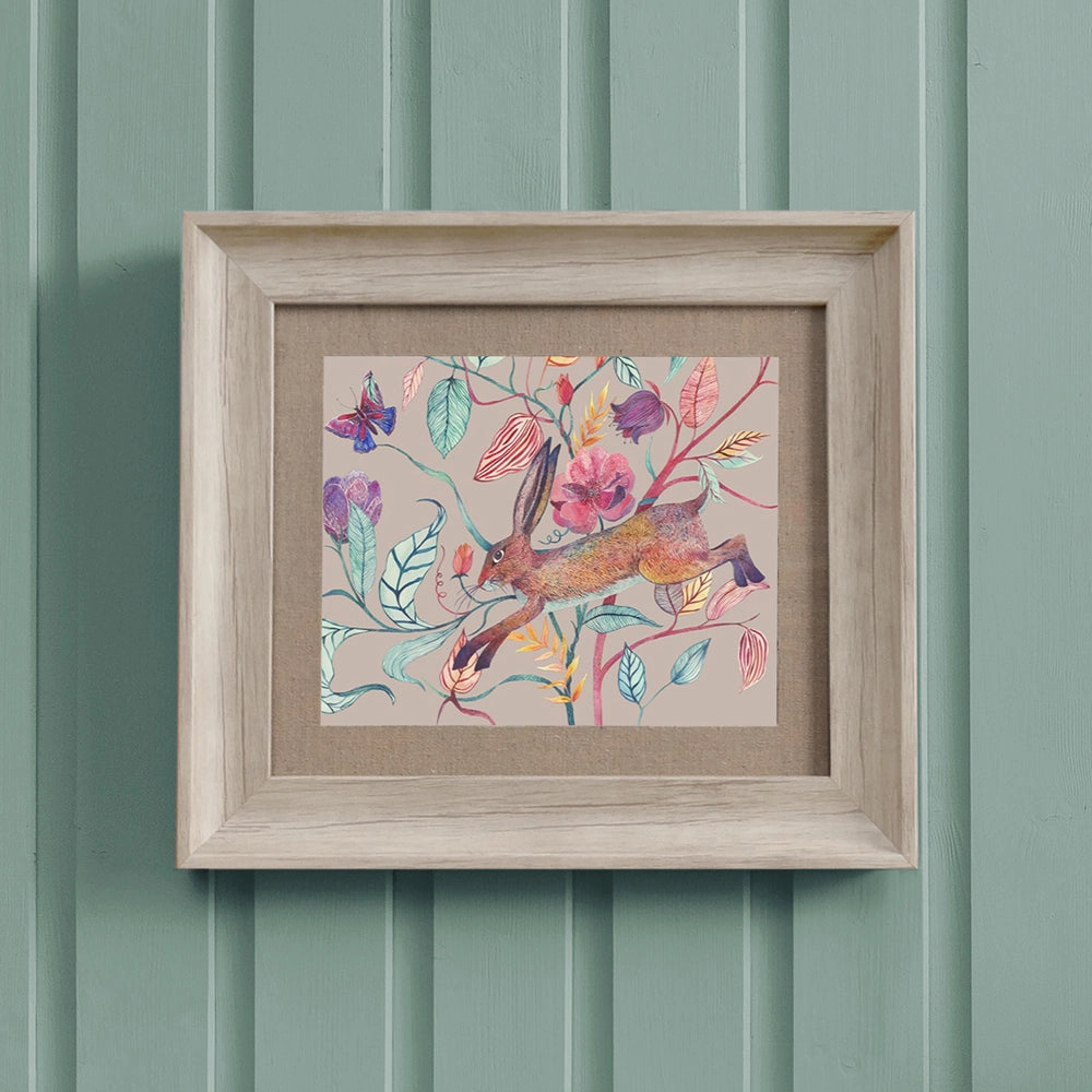 Hansel Hare Framed Print Birch/Mauvemodern home decor ,home decor for bedroom 