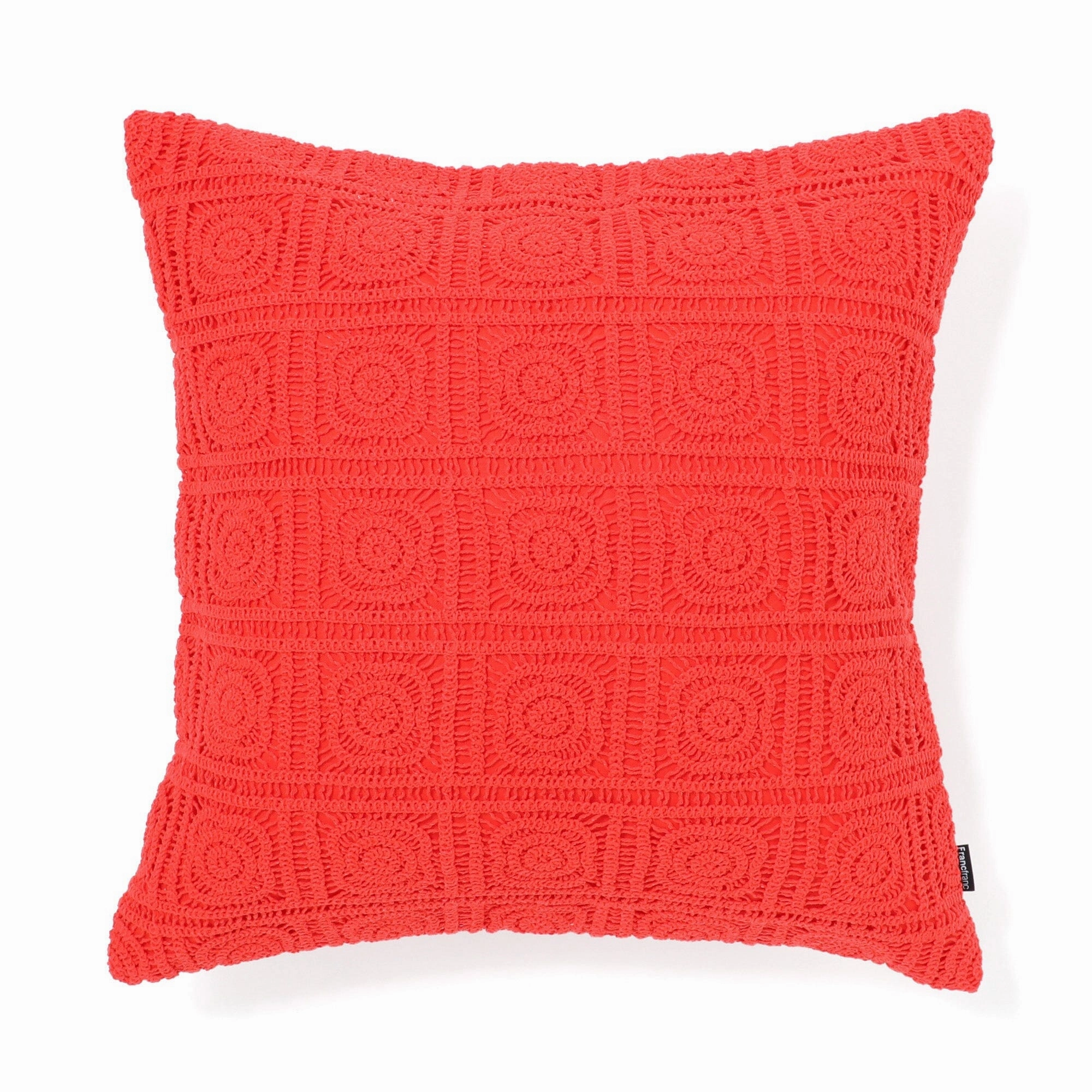 Hard Crochet Cushion Cover 450 X 450 Orangebedding sets ,throw blankets 