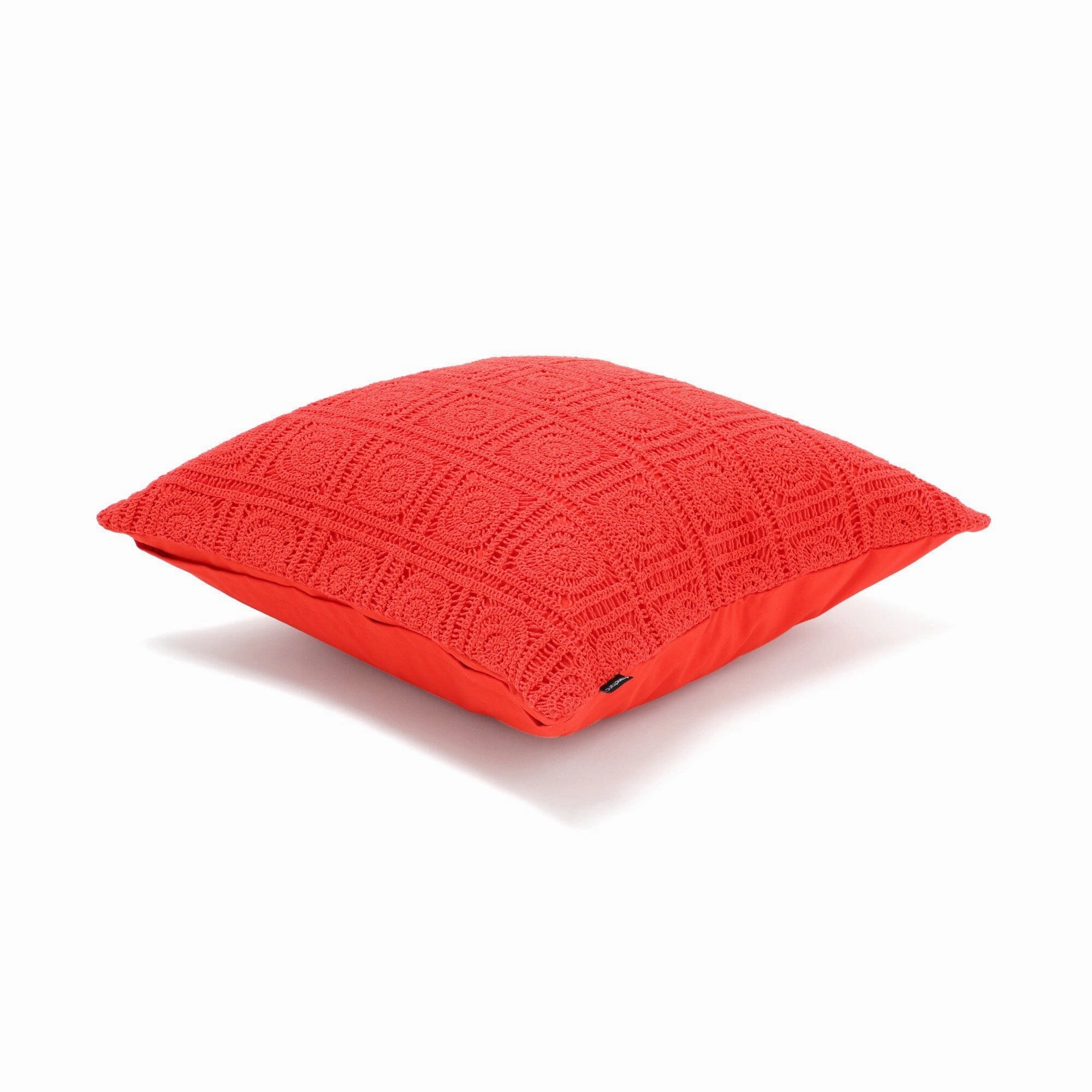 Hard Crochet Cushion Cover 450 X 450 Orange