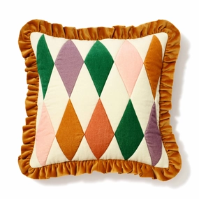 Harlequin Check Cushion Cover 450 x 450 Multibedding sets ,throw blankets 