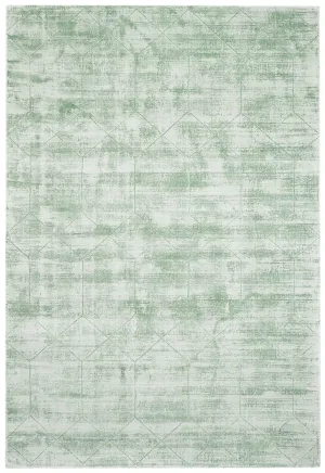 Harley Mint Green Geometric Viscose Rug *NO RETURNS UNLESS FAULTYmodern color block patchwork rug