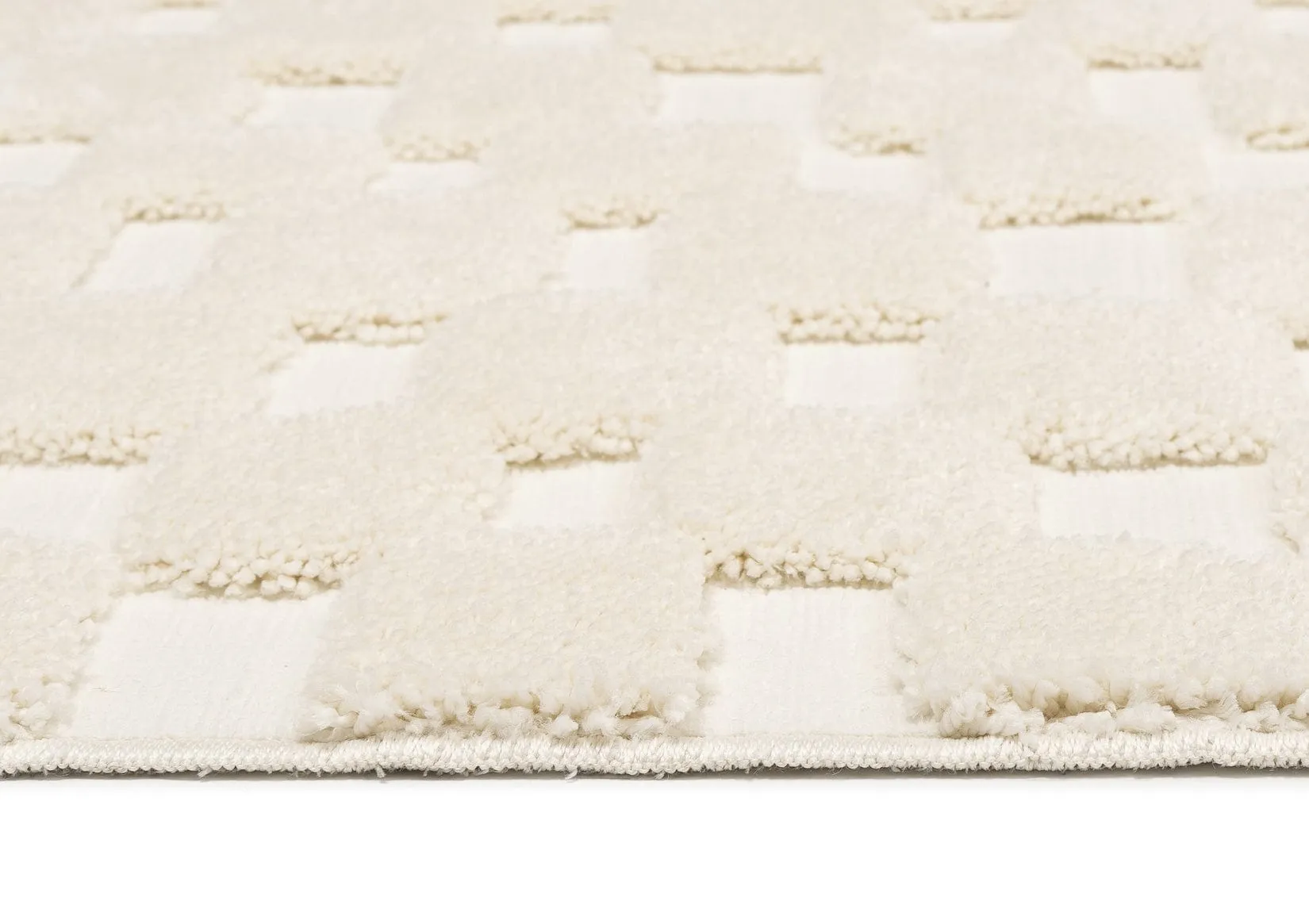 Harmon Ivory Modern Checkered Rug *NO RETURNS UNLESS FAULTY