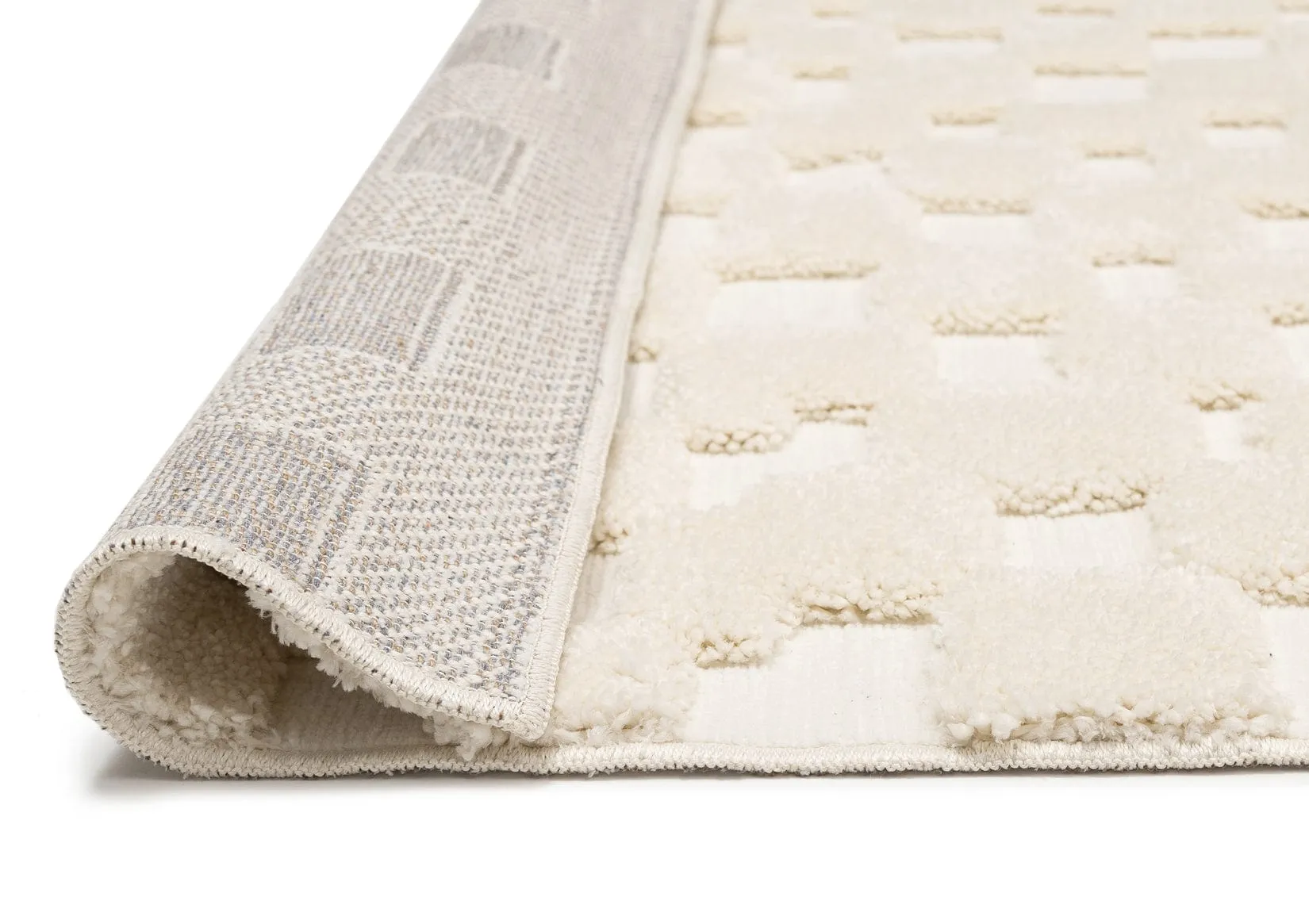 Harmon Ivory Modern Checkered Rug *NO RETURNS UNLESS FAULTY