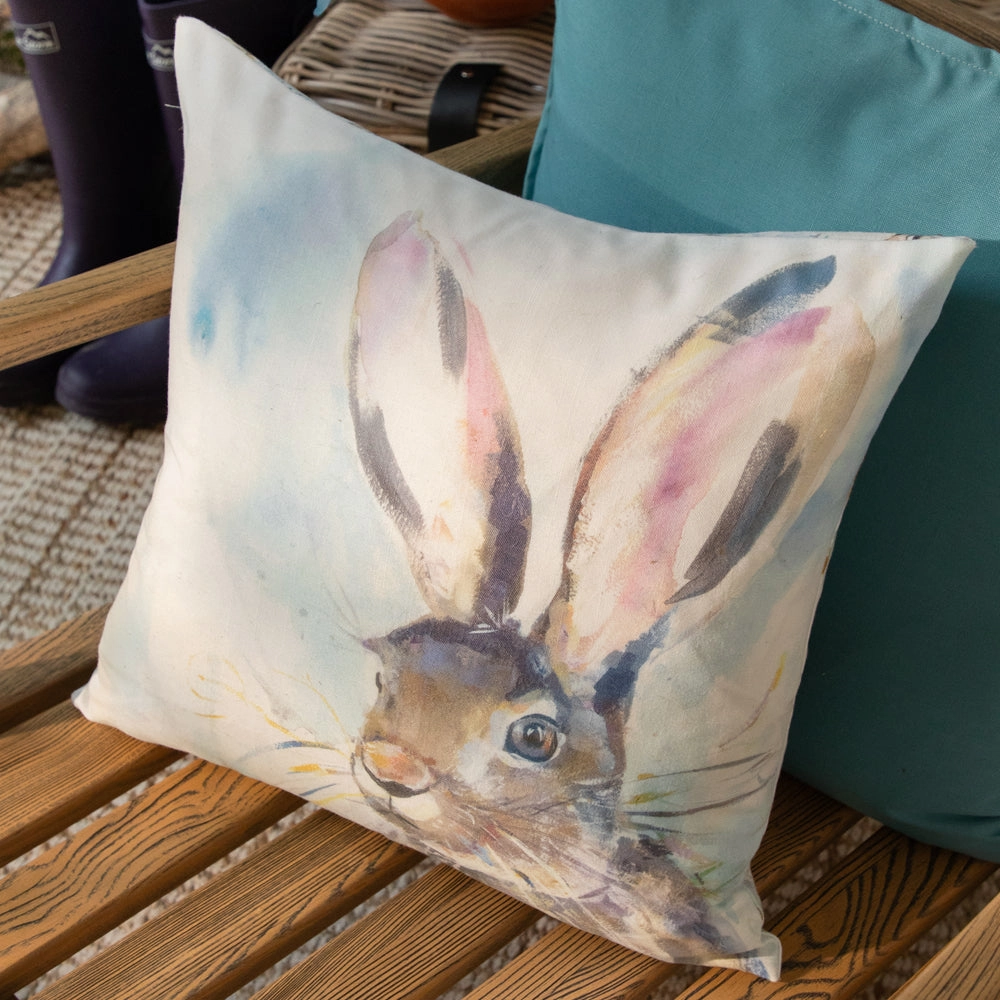 Harriet Hare Outdoor Cushion Bluebedding sets ,throw blankets 