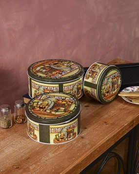 Harvest Pantry Round Storage Canister - Set Of 3modern kitchen decor ,kitchen dinner set ,dinnerware 