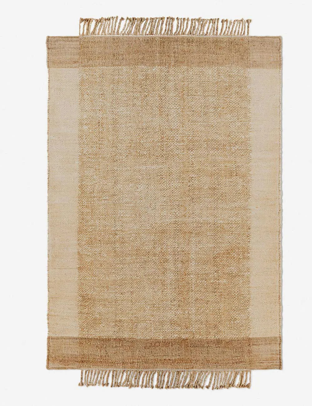 Hattie Handwoven Jute Rugmodern color block patchwork rug