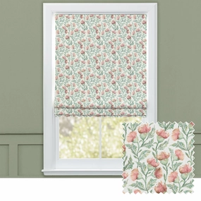 Hawick Printed Cotton Made to Measure Roman Blinds Rust Creambedding sets ,throw blankets 