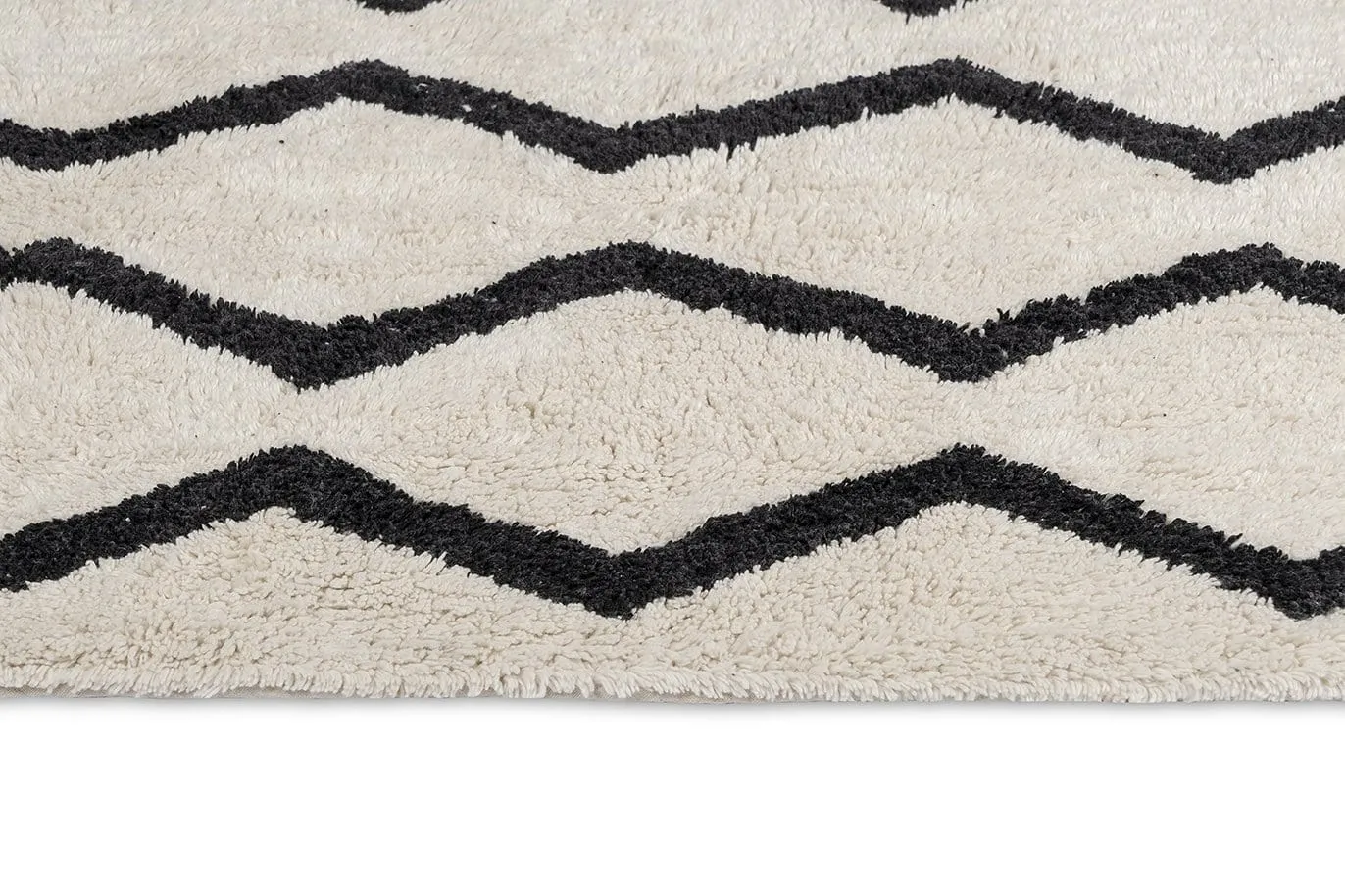 Hayley Black and Ivory Tribal Washable Berber Bath Mat *NO RETURNS UNLESS FAULTY