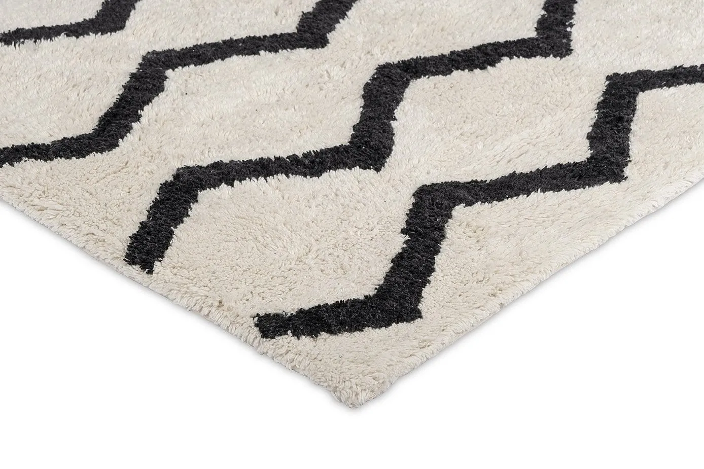 Hayley Black and Ivory Tribal Washable Berber Bath Mat *NO RETURNS UNLESS FAULTY
