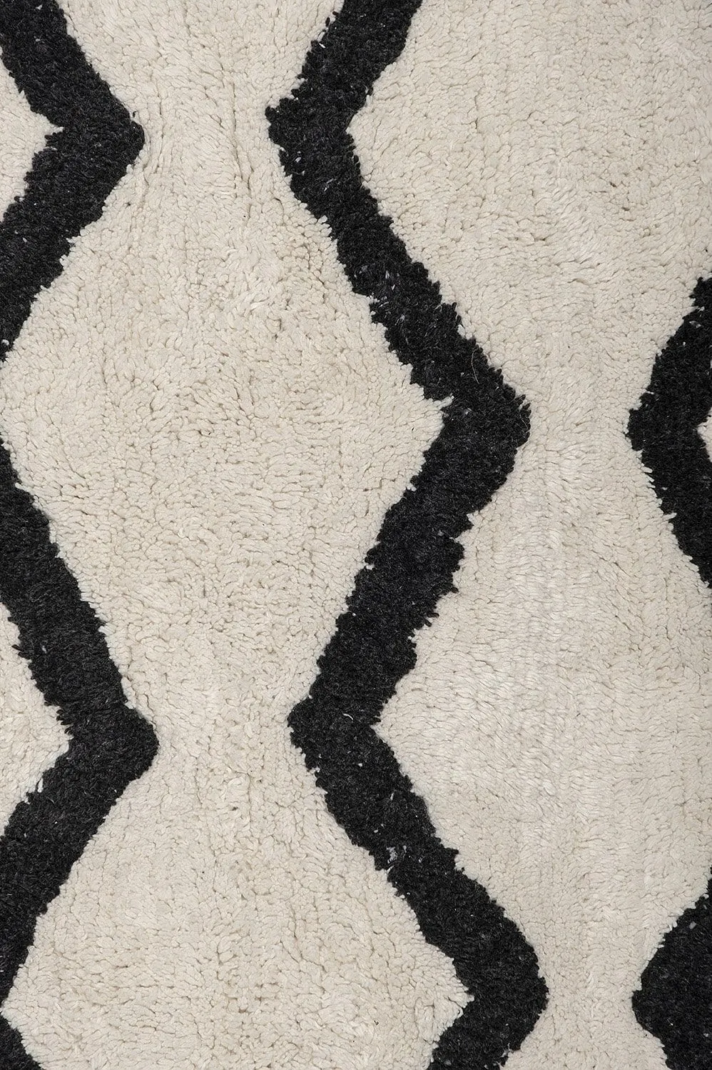 Hayley Black and Ivory Tribal Washable Berber Bath Mat *NO RETURNS UNLESS FAULTY