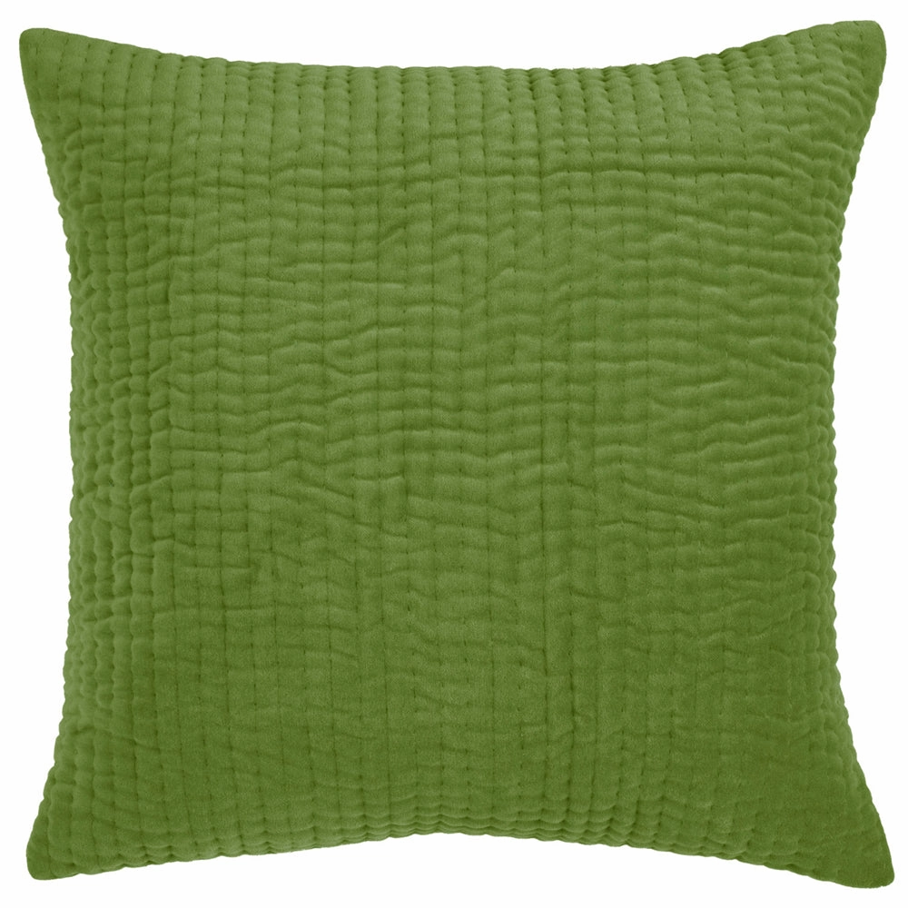Haze Embroidered Feather Cushion Grass