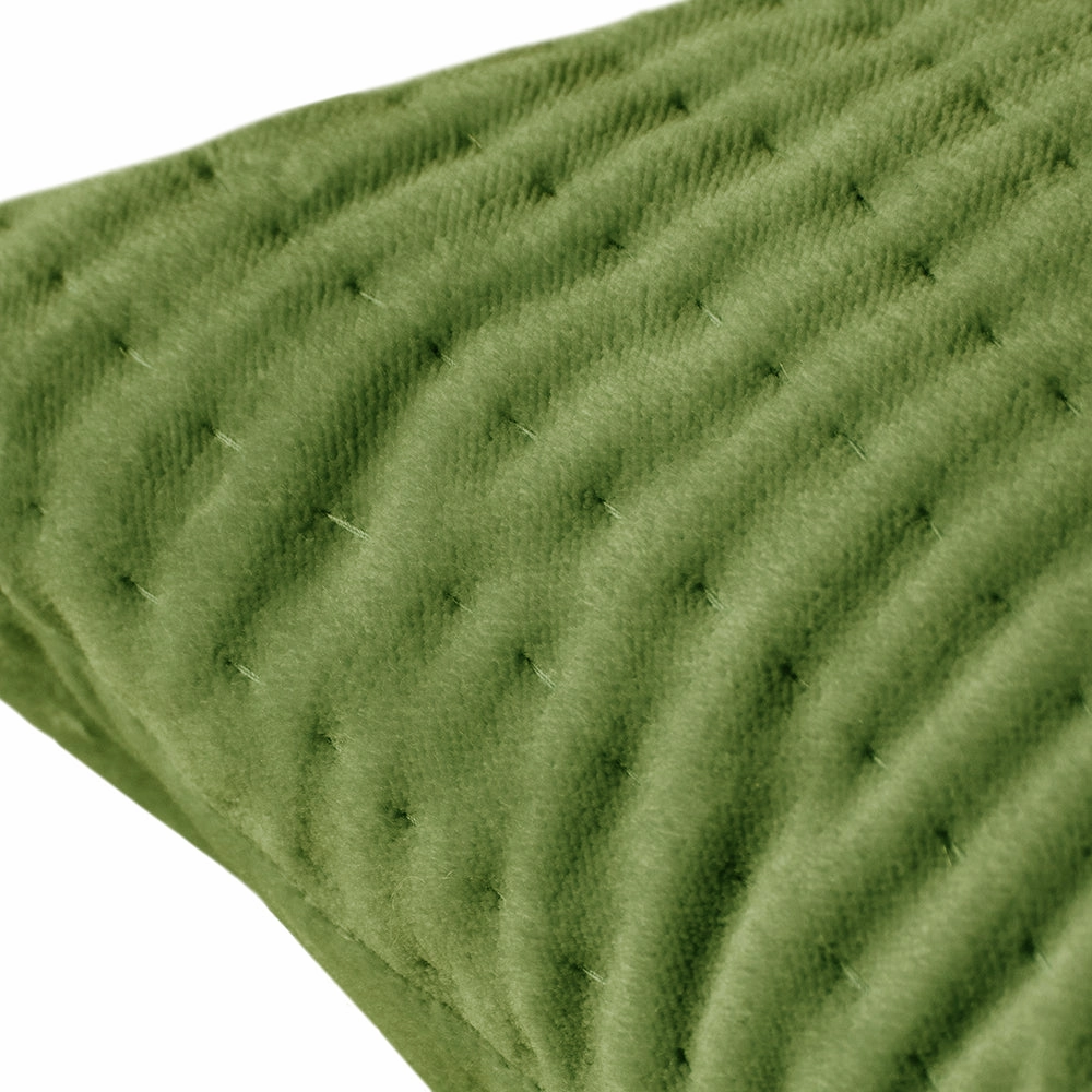Haze Embroidered Feather Cushion Grass