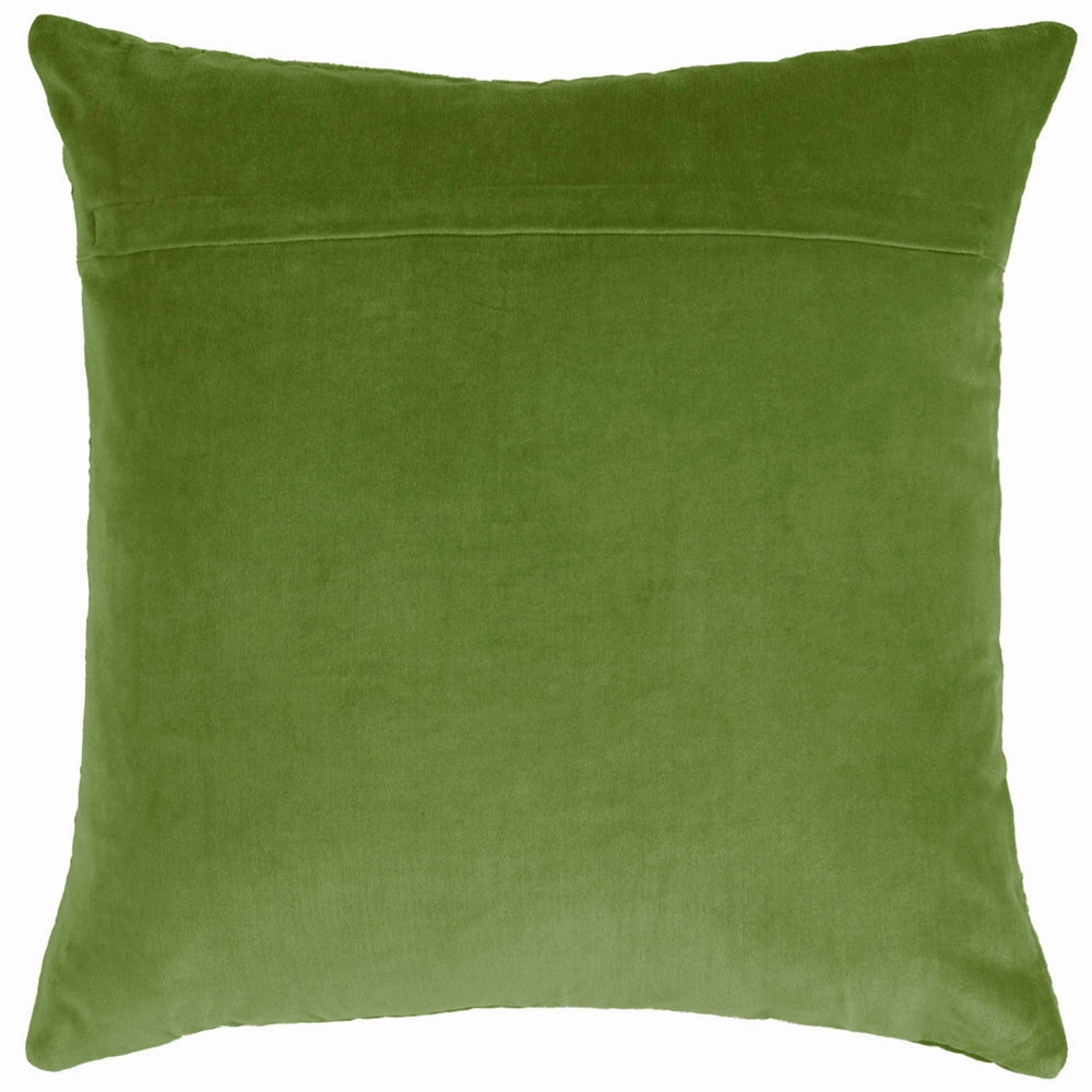 Haze Embroidered Feather Cushion Grass