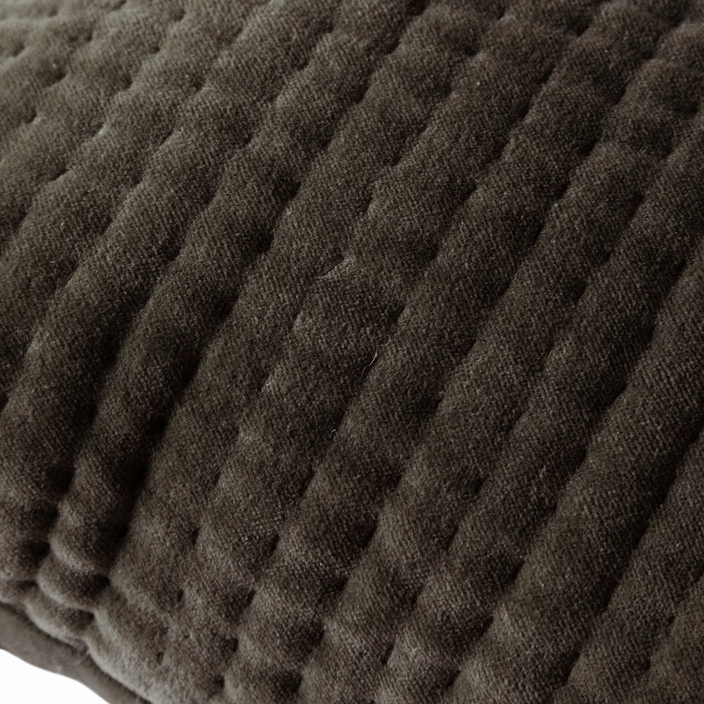 Haze Embroidered Feather Cushion Iron