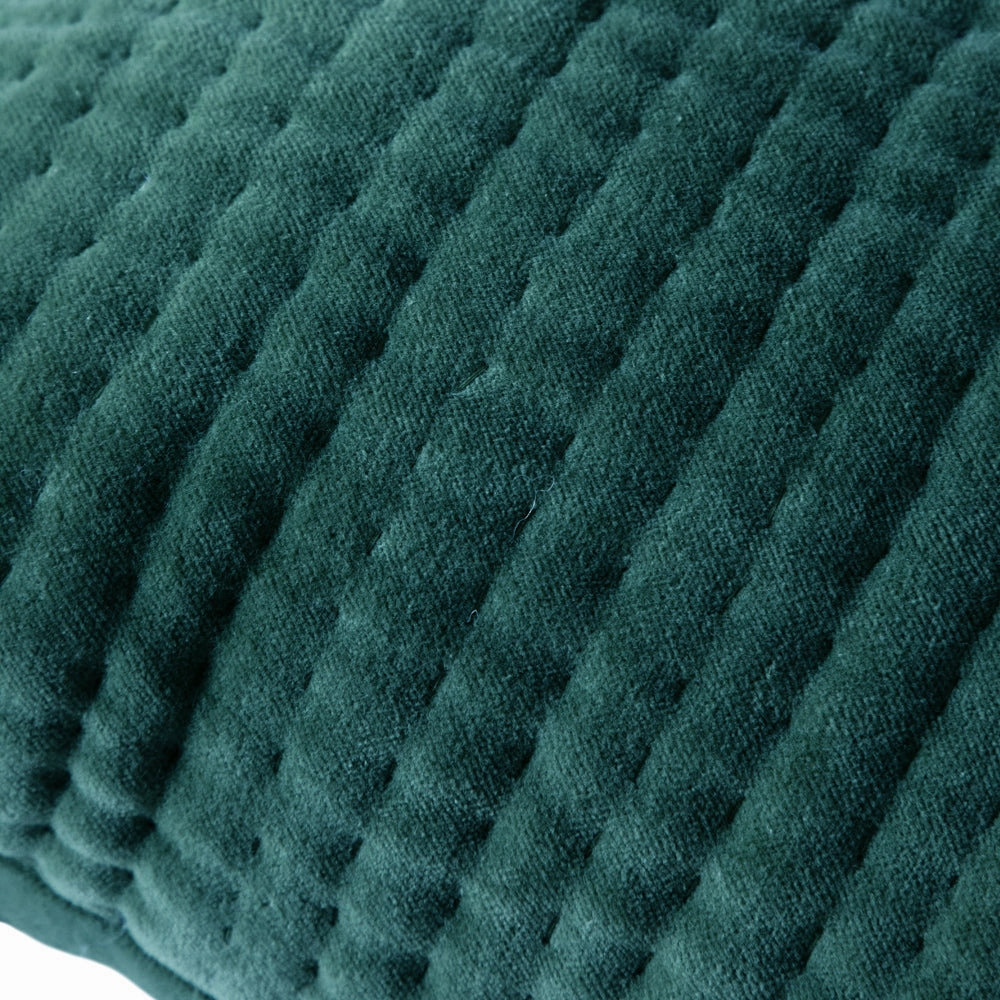 Haze Embroidered Feather Cushion Ocean