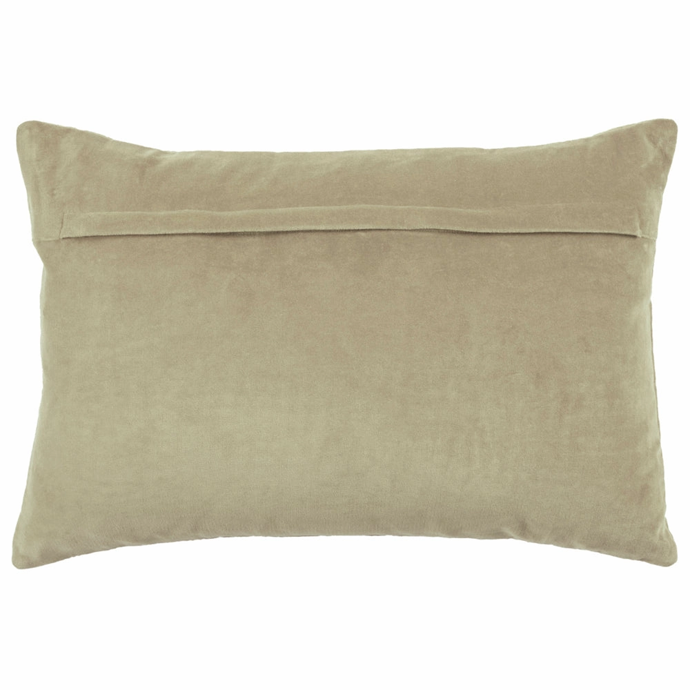 Haze Embroidered Feather Cushion Quartz