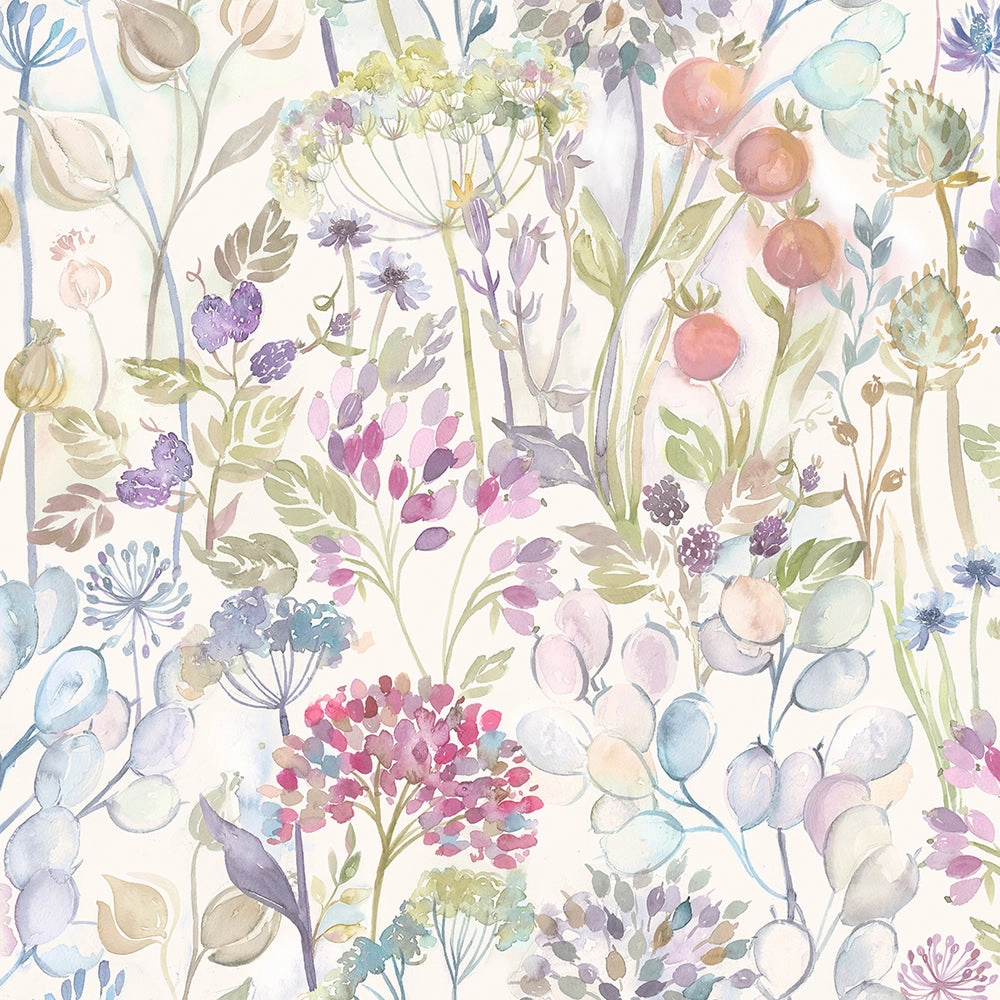 Hedgerow Printed Linen Made to Measure Roman Blinds Natural