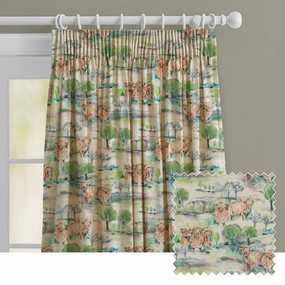 Heilan Herd Printed Made to Measure Curtains Sagebedding sets ,throw blankets 
