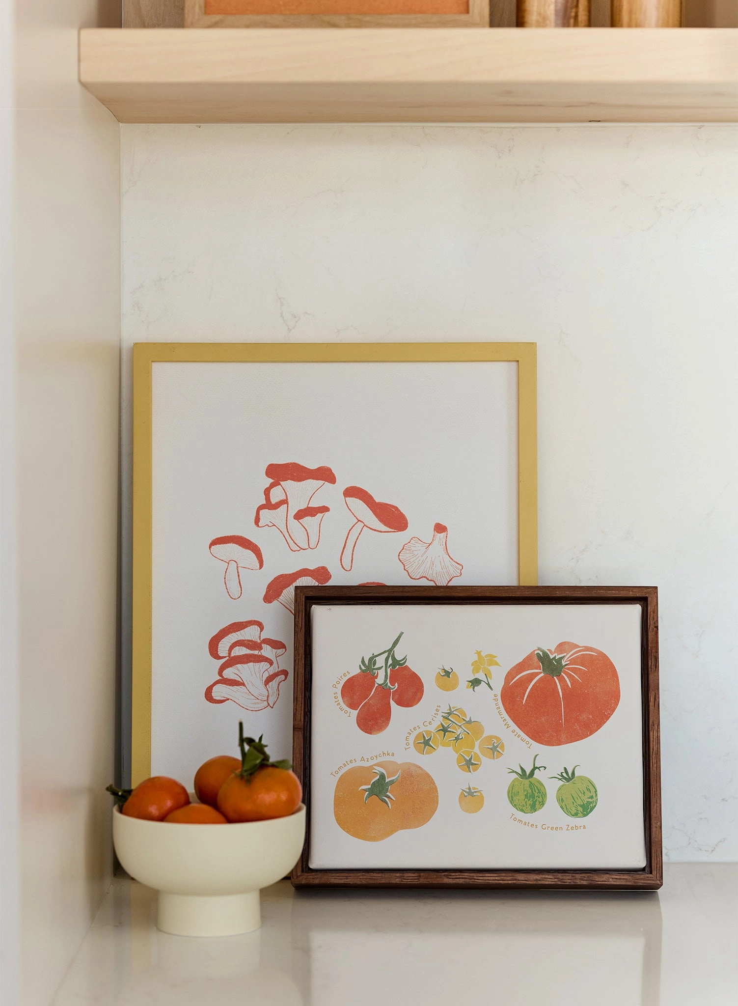 Heirloom Tomato Block Print, Canvas