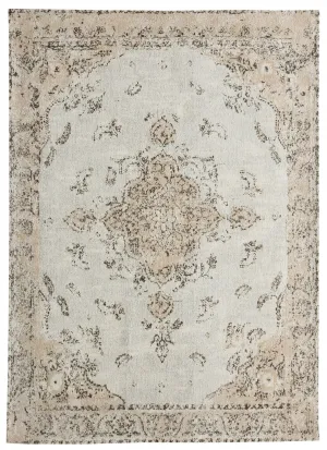 Helena White and Peach Turkish Style Distressed Rug *NO RETURNS UNLESS FAULTYmodern color block patchwork rug