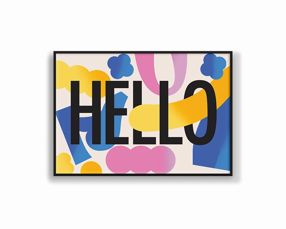 Hello Landscapemodern abstract painting decor
