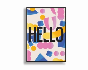 Hello Portraitmodern abstract painting decor