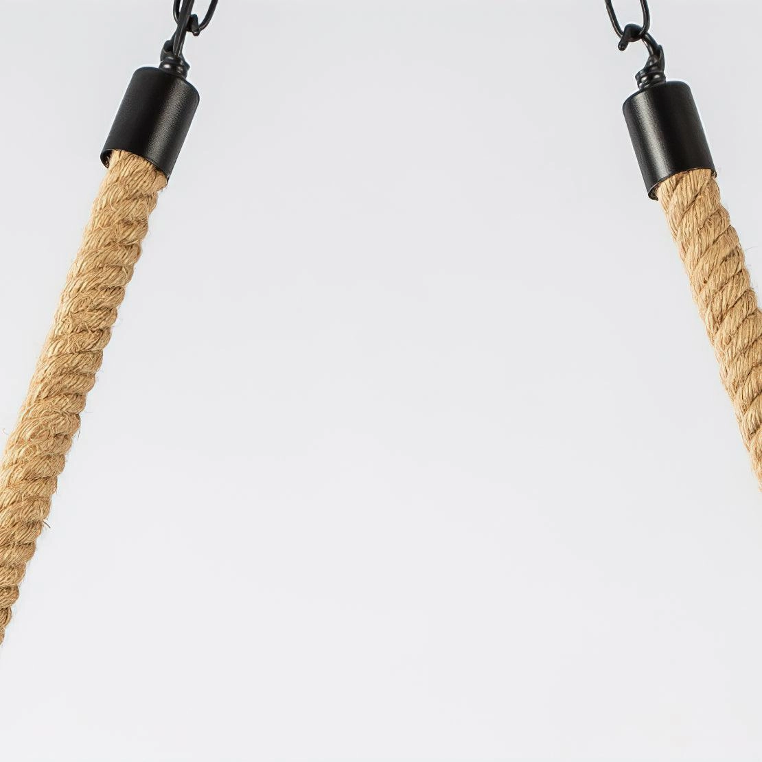 Hemp Rope Industrial Wave Chandelier