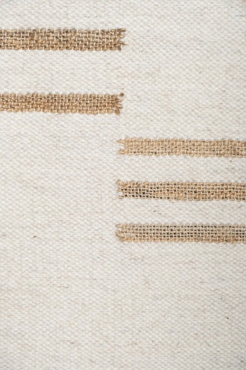 Hendrix Asymmetrical Striped Jute Wool Rug