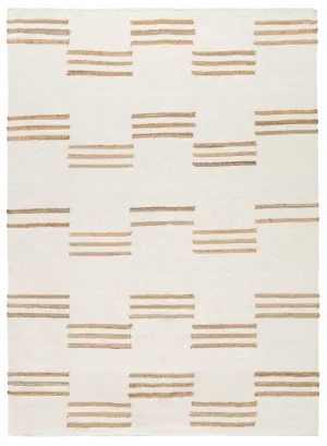 Hendrix Asymmetrical Striped Jute Wool Rugmodern color block patchwork rug