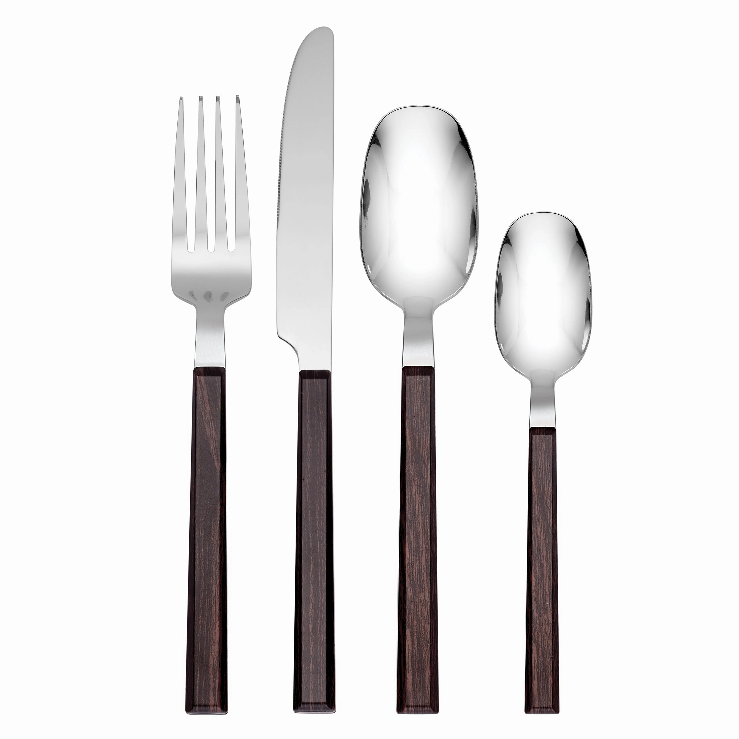 Henley Brown 16 Piece Flatware Seteco-friendly bamboo fiber tableware set 