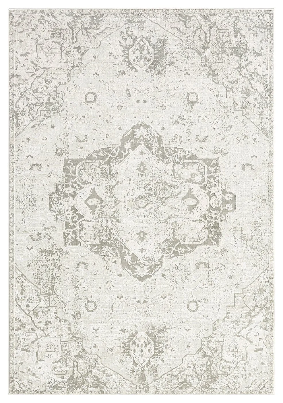 Henrietta Grey and Ivory Rug *NO RETURNS UNLESS FAULTYmodern color block patchwork rug