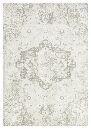 Henrietta Grey and Ivory Rug *NO RETURNS UNLESS FAULTYmodern color block patchwork rug