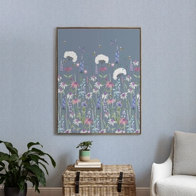 Hermione Framed Canvas Bluebellmodern home decor ,home decor for bedroom 