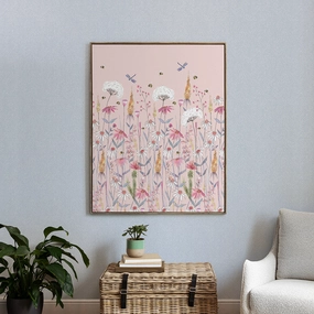 Hermione Framed Canvas Blushmodern home decor ,home decor for bedroom 