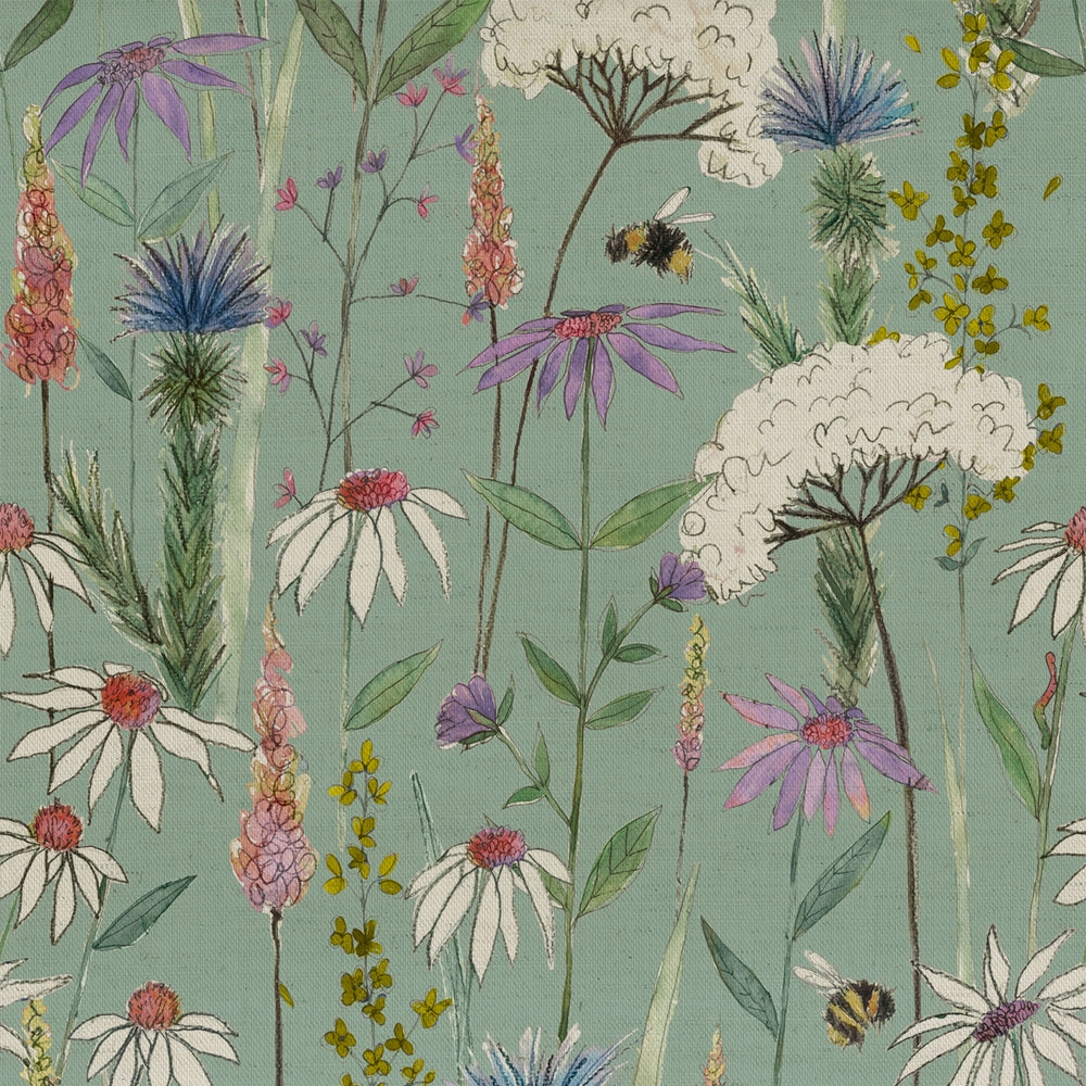 Hermione Printed Cotton Made to Measure Roman Blinds Verde