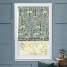 Hermione Printed Cotton Made to Measure Roman Blinds Verdebedding sets ,throw blankets 