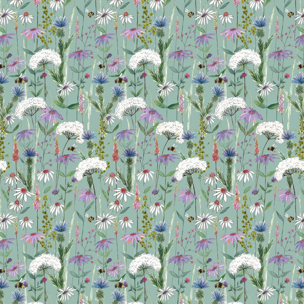 Hermione Printed Cotton Made to Measure Roman Blinds Verde