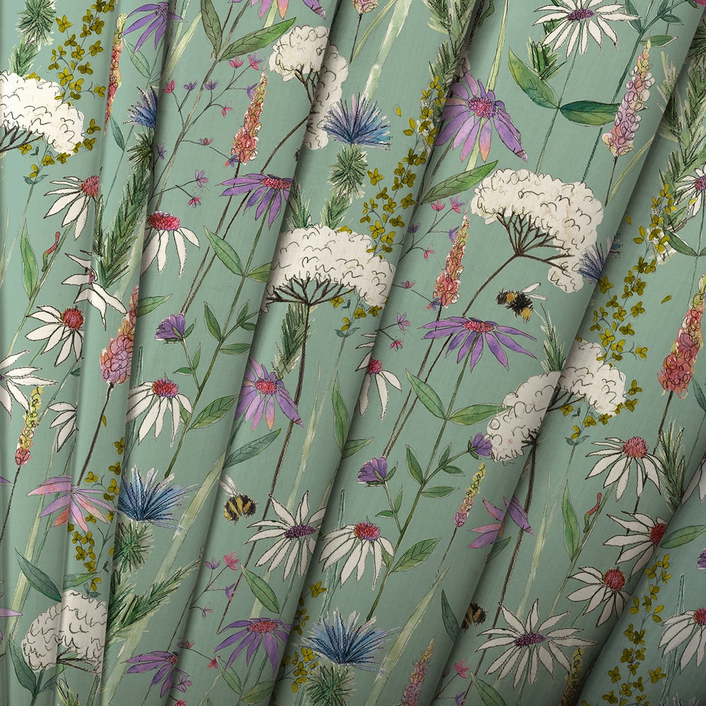 Hermione Printed Cotton Made to Measure Roman Blinds Verde