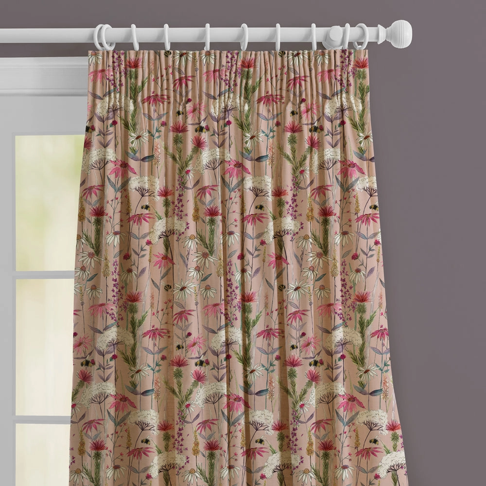 Hermione Printed Made to Measure Curtains Blush