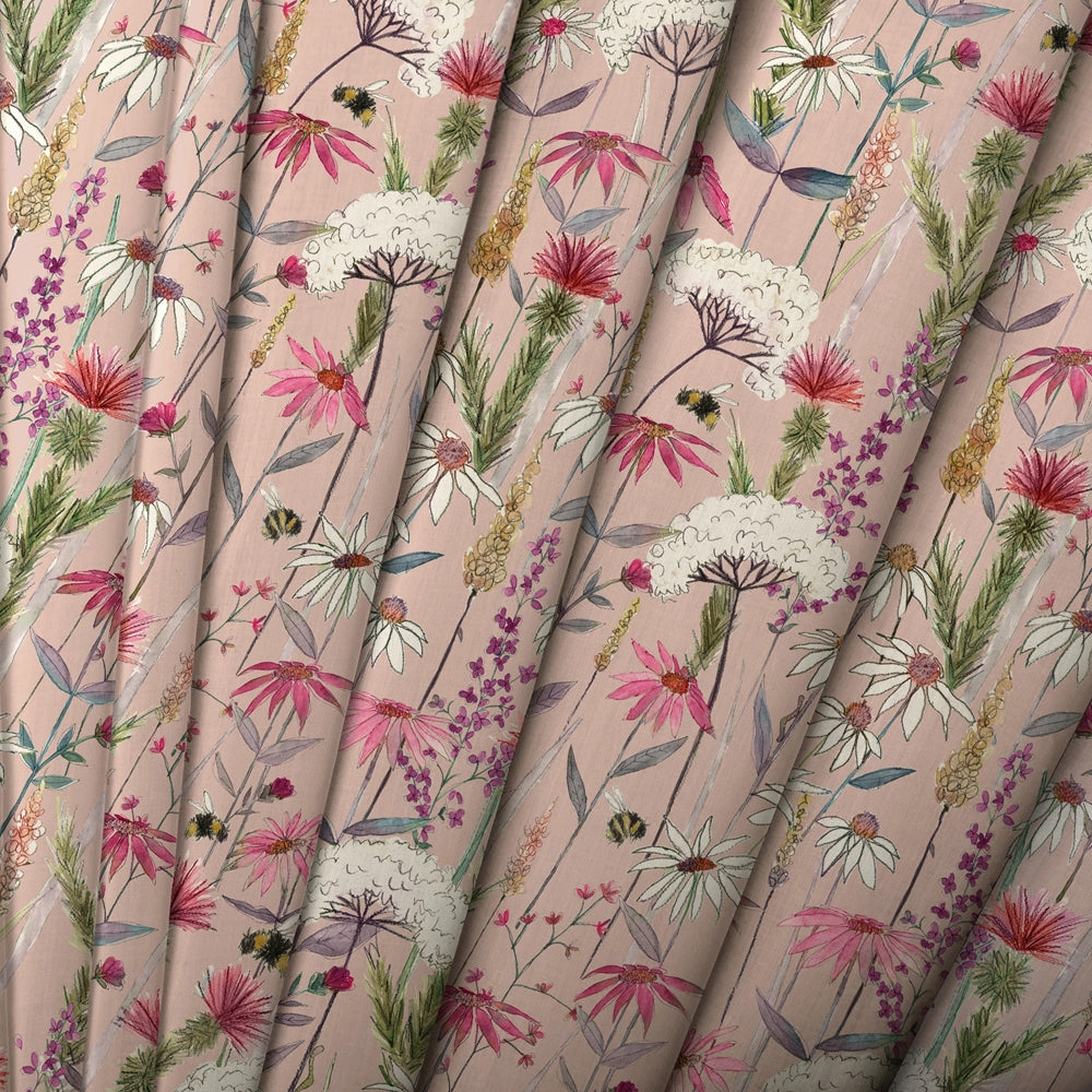 Hermione Printed Made to Measure Curtains Blush